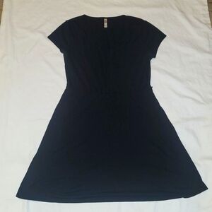 Xhilaration black dress. Flair skirt V-Neck
